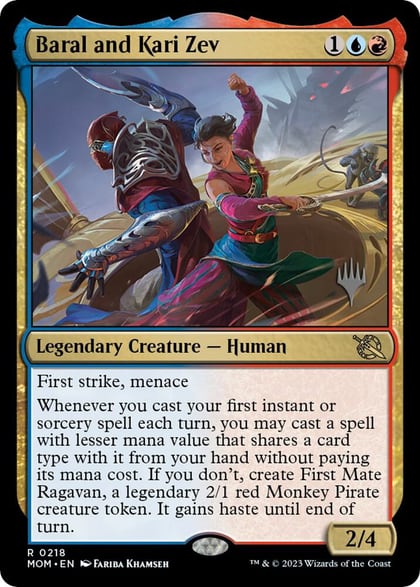 Baral and Kari Zev, Promo Pack: March of the Machine 218
