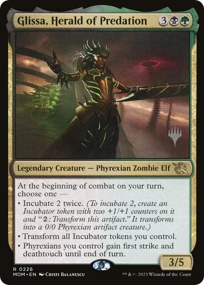 Glissa, Herald of Predation, Promo Pack: March of the Machine 226