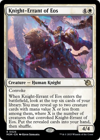 Knight-Errant of Eos, Promo Pack: March of the Machine 26