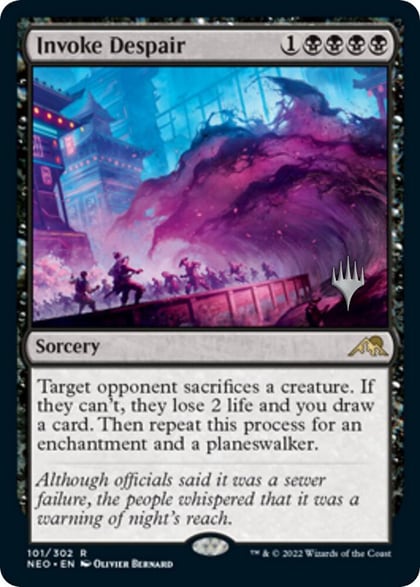 Invoke Despair, Promo Pack: Kamigawa: Neon Dynasty 101