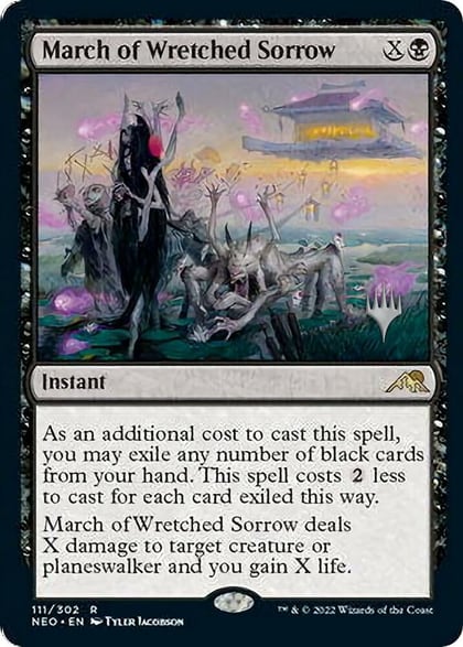 March of Wretched Sorrow, Promo Pack: Kamigawa: Neon Dynasty 111