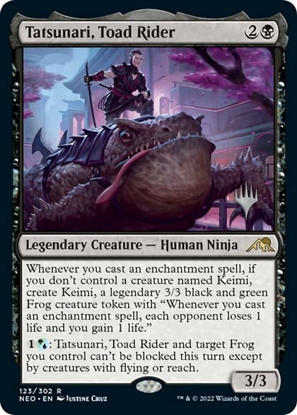 Tatsunari, Toad Rider, Promo Pack: Kamigawa: Neon Dynasty 123