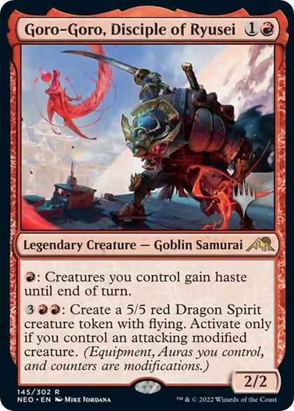 Goro-Goro, Disciple of Ryusei, Promo Pack: Kamigawa: Neon Dynasty 145