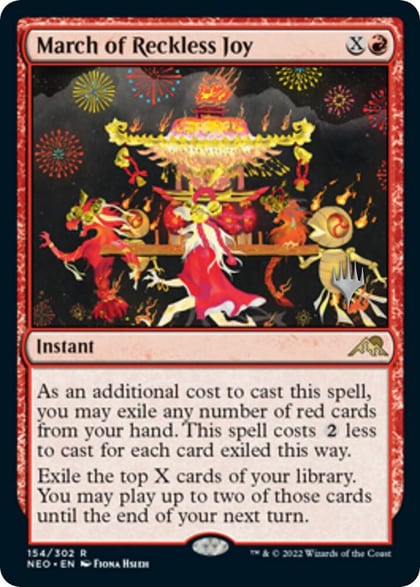 March of Reckless Joy, Promo Pack: Kamigawa: Neon Dynasty 154