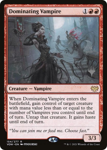 Dominating Vampire, Promo Pack: Kamigawa: Neon Dynasty 154
