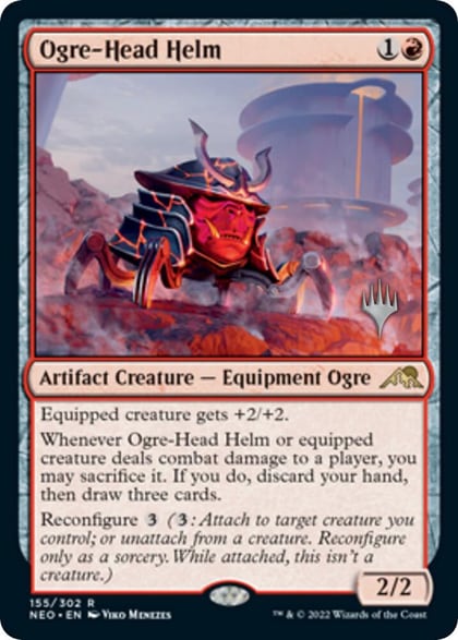 Ogre-Head Helm, Promo Pack: Kamigawa: Neon Dynasty 155