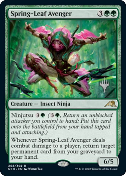 Spring-Leaf Avenger, Promo Pack: Kamigawa: Neon Dynasty 208