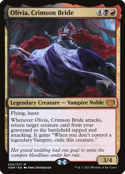 Olivia, Crimson Bride, Promo Pack: Kamigawa: Neon Dynasty 245
