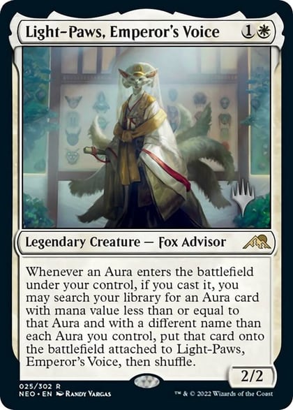 Light-Paws, Emperor's Voice, Promo Pack: Kamigawa: Neon Dynasty 25
