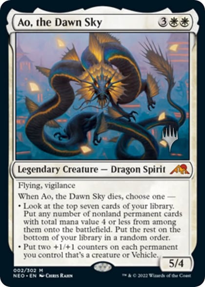 Ao, the Dawn Sky, Promo Pack: Kamigawa: Neon Dynasty 2