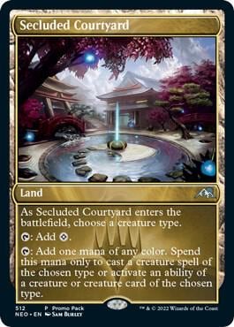 Secluded Courtyard, Promo Pack: Kamigawa: Neon Dynasty 512