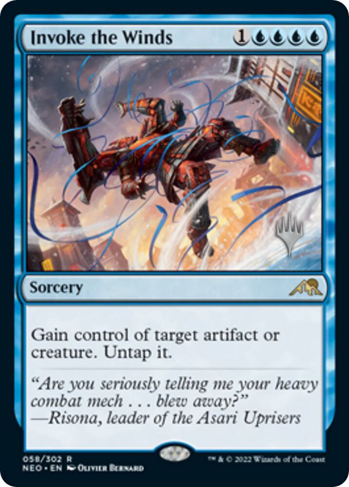 Invoke the Winds, Promo Pack: Kamigawa: Neon Dynasty 58