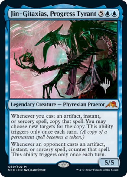 Jin-Gitaxias, Progress Tyrant, Promo Pack: Kamigawa: Neon Dynasty 59
