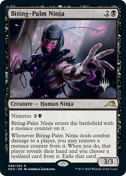 Biting-Palm Ninja, Promo Pack: Kamigawa: Neon Dynasty 88