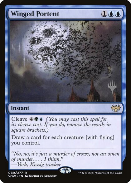 Winged Portent, Promo Pack: Kamigawa: Neon Dynasty 89