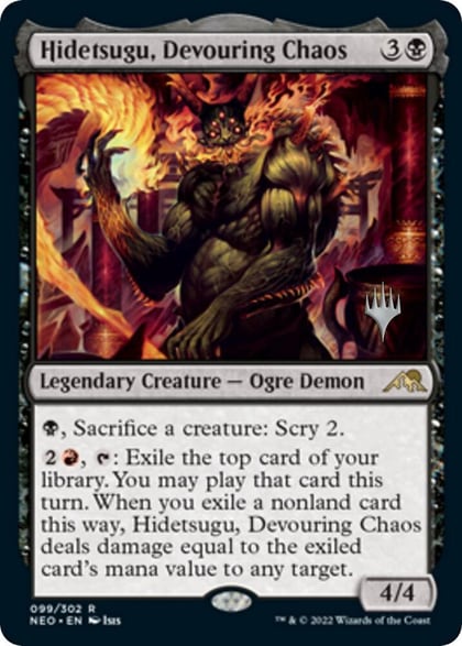 Hidetsugu, Devouring Chaos, Promo Pack: Kamigawa: Neon Dynasty 99