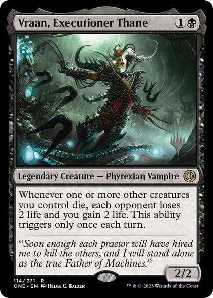 Vraan, Executioner Thane, Promo Pack: Phyrexia: All Will Be One 114
