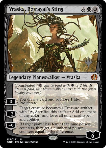 Vraska, Betrayal's Sting, Promo Pack: Phyrexia: All Will Be One 115