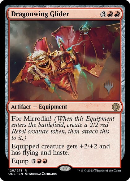 Dragonwing Glider, Promo Pack: Phyrexia: All Will Be One 128