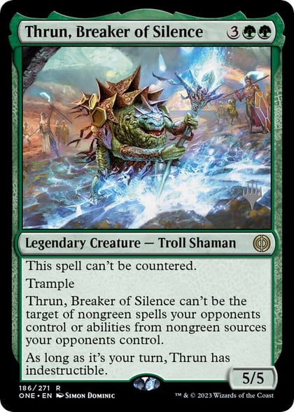 Thrun, Breaker of Silence, Promo Pack: Phyrexia: All Will Be One 186