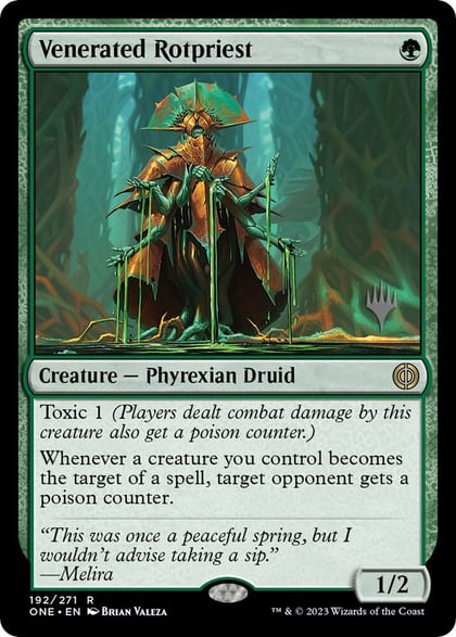 Venerated Rotpriest, Promo Pack: Phyrexia: All Will Be One 192