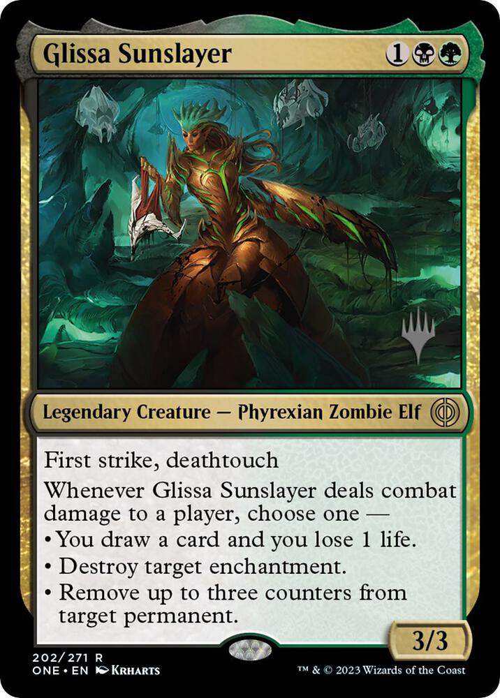 Glissa Sunslayer, Promo Pack: Phyrexia: All Will Be One 202