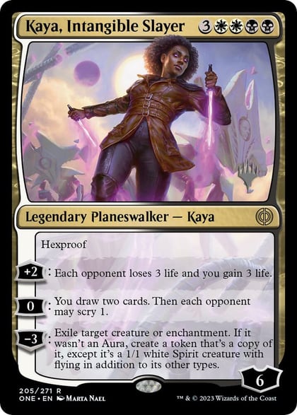 Kaya, Intangible Slayer, Promo Pack: Phyrexia: All Will Be One 205