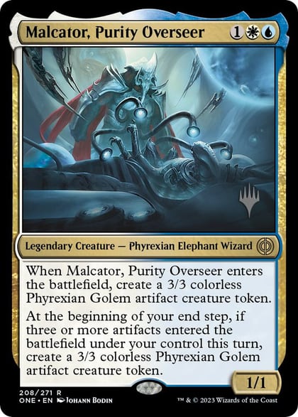 Malcator, Purity Overseer, Promo Pack: Phyrexia: All Will Be One 208