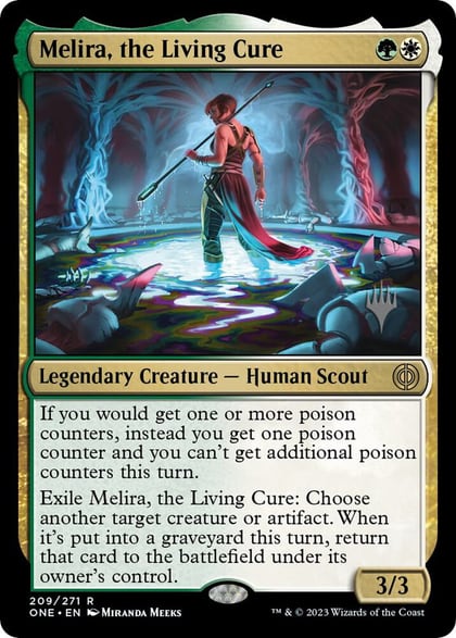 Melira, the Living Cure, Promo Pack: Phyrexia: All Will Be One 209