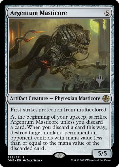 Argentum Masticore, Promo Pack: Phyrexia: All Will Be One 222