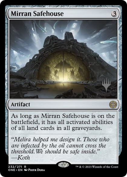Mirran Safehouse, Promo Pack: Phyrexia: All Will Be One 232