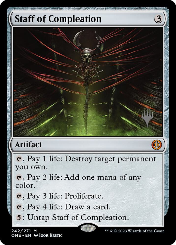 Staff of Compleation, Promo Pack: Phyrexia: All Will Be One 242