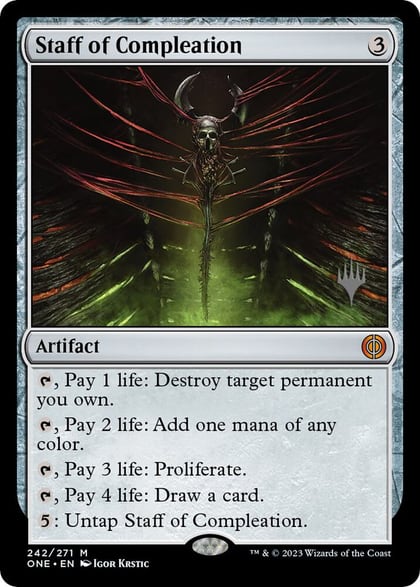 Staff of Compleation, Promo Pack: Phyrexia: All Will Be One 242