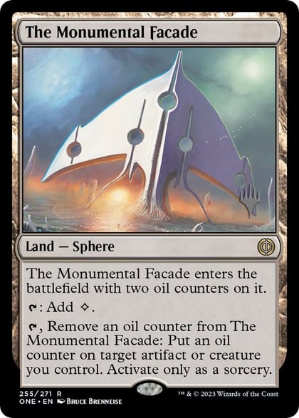 The Monumental Facade, Promo Pack: Phyrexia: All Will Be One 255