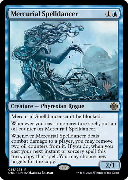 Mercurial Spelldancer, Promo Pack: Phyrexia: All Will Be One 61