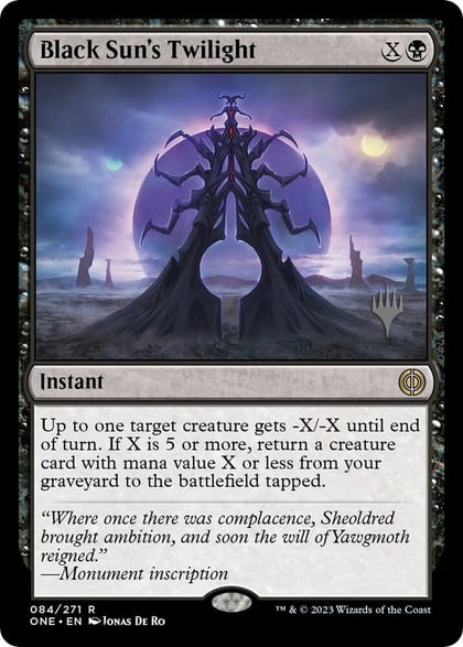 Black Sun's Twilight, Promo Pack: Phyrexia: All Will Be One 84