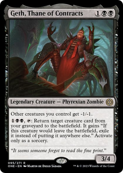 Geth, Thane of Contracts, Promo Pack: Phyrexia: All Will Be One 95