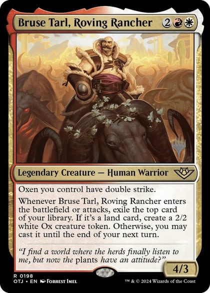 Bruse Tarl, Roving Rancher, Promo Pack: Outlaws of Thunder Junction 198