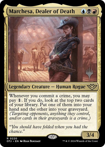 Marchesa, Dealer of Death, Promo Pack: Outlaws of Thunder Junction 220
