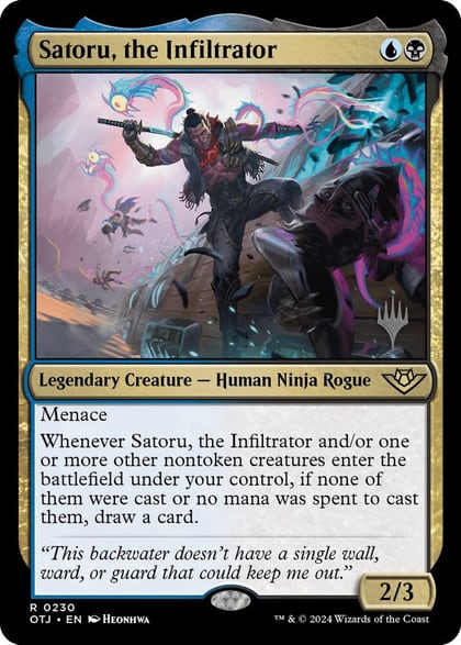 Satoru, the Infiltrator, Promo Pack: Outlaws of Thunder Junction 230