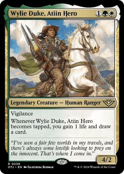 Wylie Duke, Atiin Hero, Promo Pack: Outlaws of Thunder Junction 239