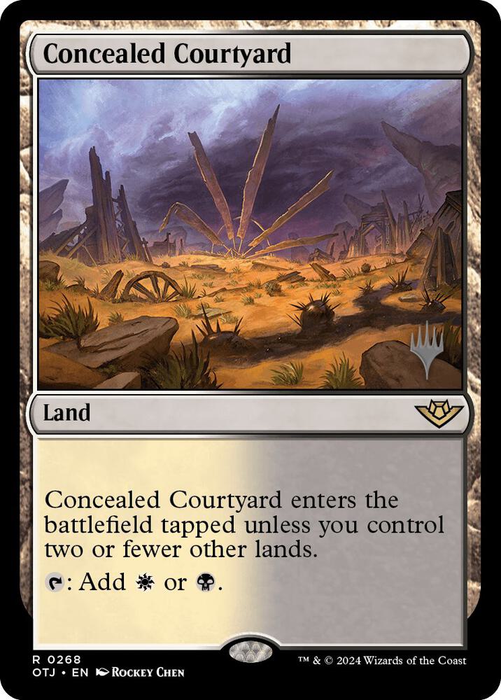 Concealed Courtyard, Promo Pack: Outlaws of Thunder Junction 268