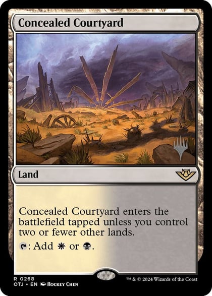Concealed Courtyard, Promo Pack: Outlaws of Thunder Junction 268