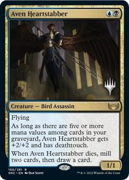 Aven Heartstabber, Promo Pack: Streets of New Capenna 166