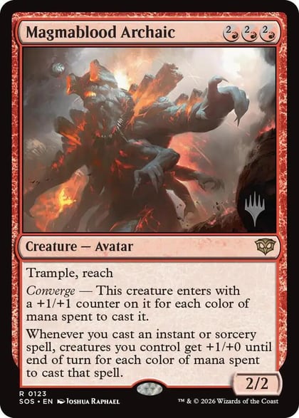 Magmablood Archaic, Promo Pack: Secrets of Strixhaven 123
