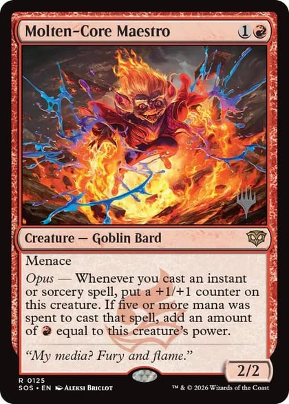Molten-Core Maestro, Promo Pack: Secrets of Strixhaven 125