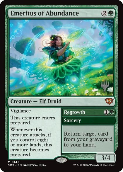 Emeritus of Abundance, Promo Pack: Secrets of Strixhaven 145