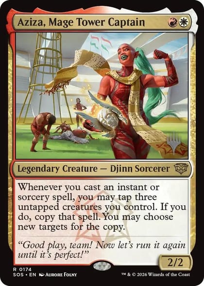 Aziza, Mage Tower Captain, Promo Pack: Secrets of Strixhaven 174