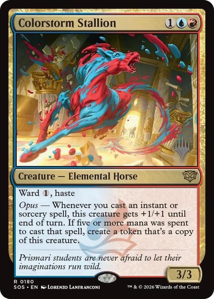 Colorstorm Stallion, Promo Pack: Secrets of Strixhaven 180