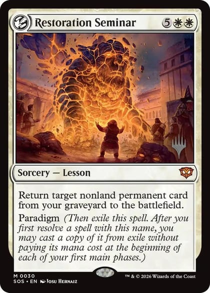 Restoration Seminar, Promo Pack: Secrets of Strixhaven 30